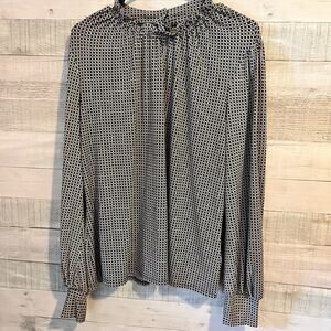 Elegant Black and White Women's Top